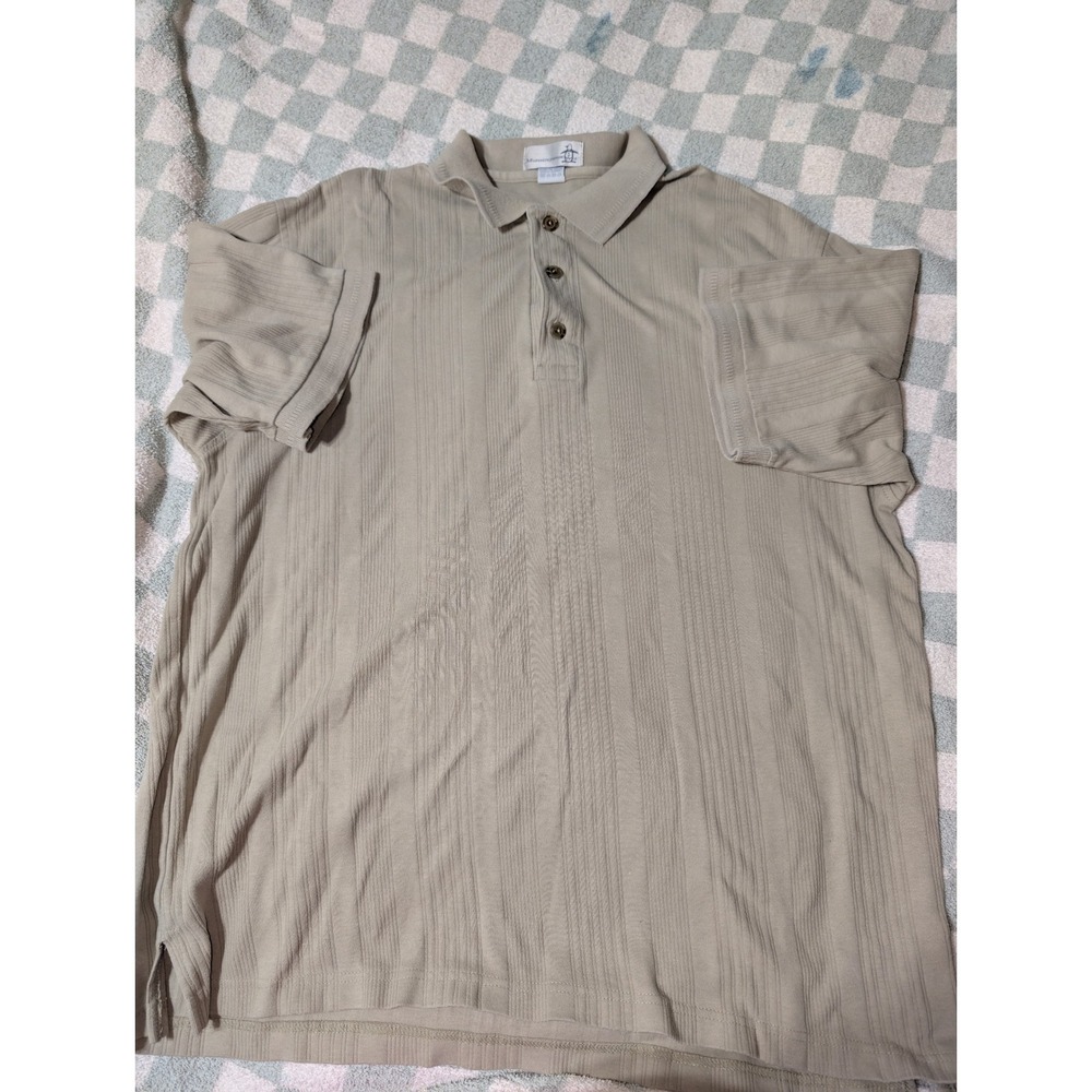 Y2K Munsingwear Polo Shirt Sz XL Golf Casual Top‎ Penguin Logo A2